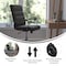 Flash Furniture Black LeatherSoft Roller Wheel Executive Chair GO-2286M-BK-RLB-GG - alternate 2